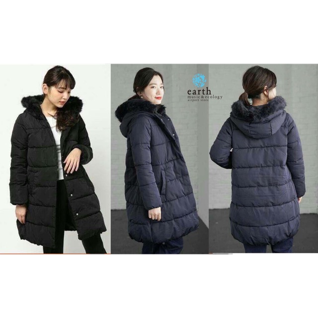 EARTH MUSIC & ECOLOGY : FIBER LONG COAT