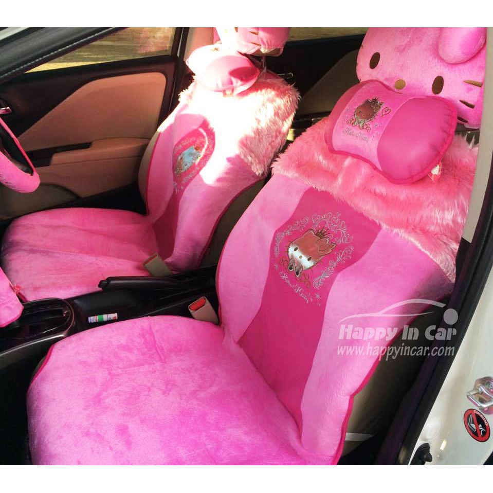 HIC หุ้มเบาะรถยนต์แบบผ้า+หุ้มหัวเบาะ(1ข้าง) ลายลิขสิทธิ์แท้ - รูปที่ 5