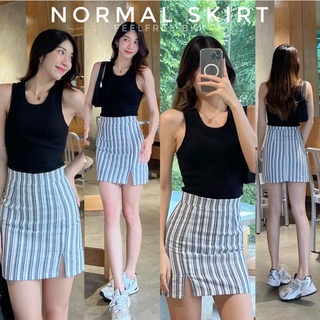 Normal skirt 430.- กระโปรงทรงเอเอวสูง ผ้าlinen พิมพ์ลาย ทรงสวยมาก