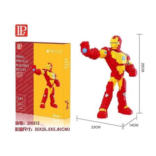 ตัวต่อนาโน ไมโคร บล็อก LP ชุด SUPER HERO : ไอรอนแมน (IRON MAN) ของเล่น ของฝาก ของโชว์ ของสะสม