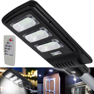 ไฟโซล่าเซลล์ Solar Light LED JD 1960 60wแสงสีขาว/เหลือง โคมไฟถนน สว่างถึงเช้า โคมไฟสปอร์ตไลท์รุ่นใหม่