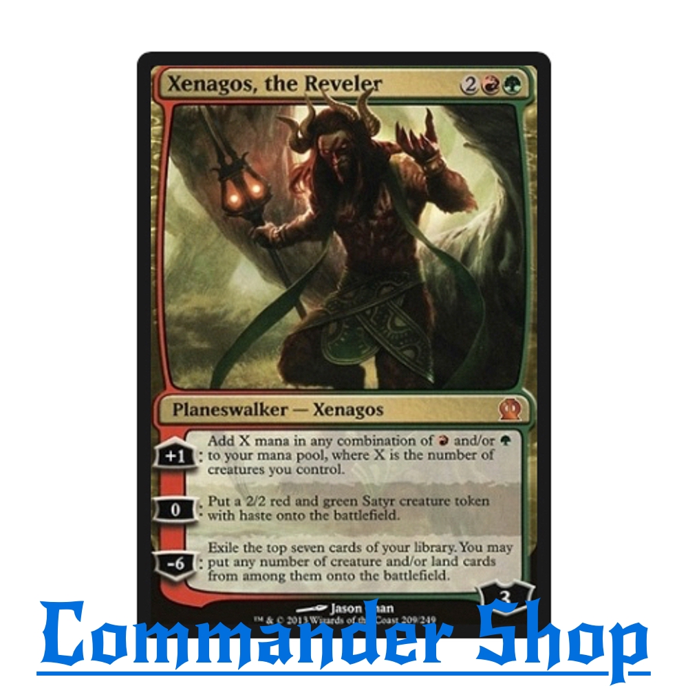 Xenagos, the Reveler (Legendary Planeswalker - Xenagos) Red Green การ์ด Magic The Gathering (MTG)