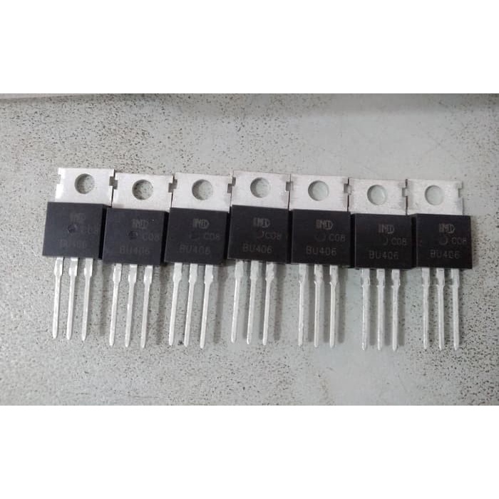 ทรานซิสเตอร์ BU406 7A/200V หลอดสลับแรงดันไฟฟ้าสูง IC TO220 AK88