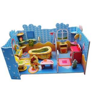 3D puzzle cute Bathroom