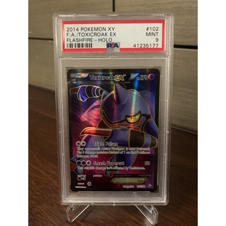 Pokemon Tcg Psa 9 Toxicroak Ex 102/106 การ์ดโปเกม่อน