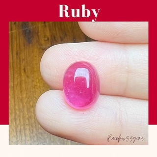 RB004 Ruby พลอยทับทิมเผาใหม่ พลอยแท้ พลอยทับทิมอาฟริกา พลอยธรรมชาติแท้