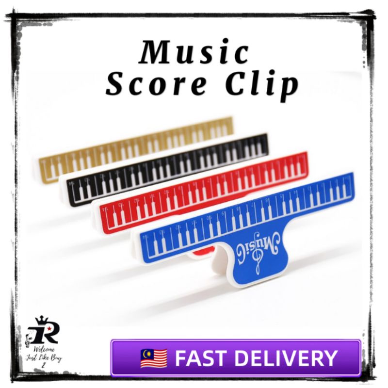 [JustLikeMusic]Piano Score Clip ไวโอลิน Score Clip Guitar Score Clip อุปกรณ์เสริมเปียโน