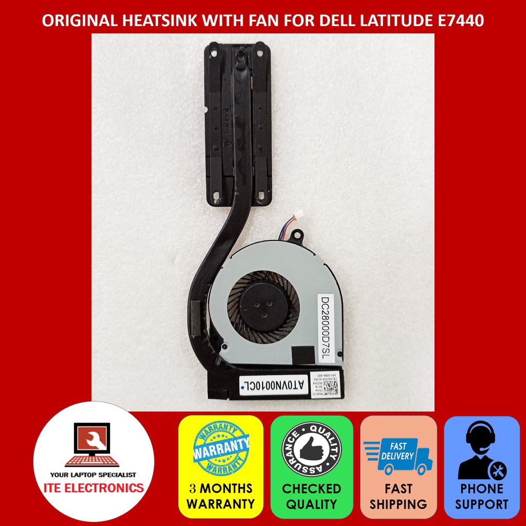 DELL LATITUDE E7440 แล็ปท็อป CPU COOLING HEATSINK พร้อมพัดลม 0423H4 006PX9