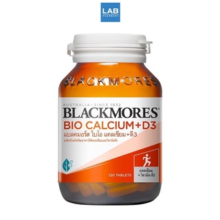 Blackmores Bio Calcium+D3 120 Tablets - แบลคมอร์ส ไบโอ แคลเซียม+ดี3 ผลิตภัณฑ์เสริมอาหารให้แคลเซียมและวิตามินดี 1 ขวด บรรจุ 120 เม็ด