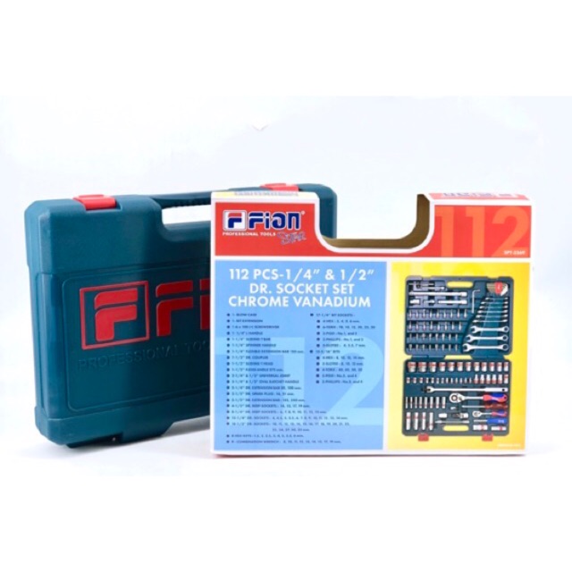 ชุดประแจบ๊อค 112 ชิ้น Fion