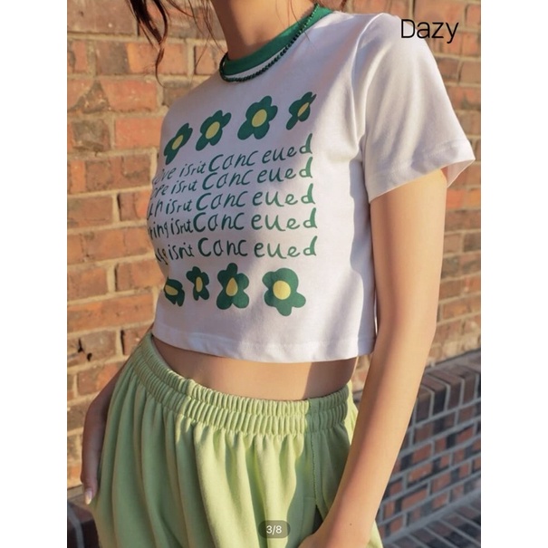 เสื้อครอปdazyจากshein