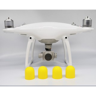 ซิลิโคนครอบมอเตอร์ Phantom 4 สีเหลือง 4 ชิ้น