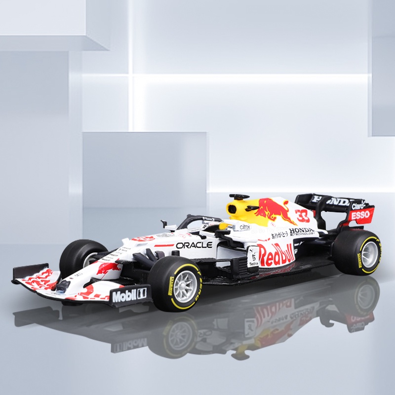 Bburago 1:43 Red Bull 2021 RB16B #โมเดลรถยนต์ 33 Max Verstappen 2nd Turkish GP F1 Team Formula Racing Diecast โลหะผสม ของเล่นสําหรับเด็ก #11