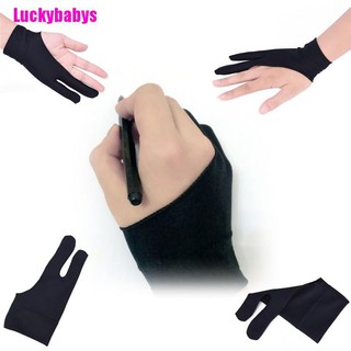 Luckybabys❉ ถุงมือวาดภาพ ศิลปิน ฟรีไซซ์ มืออาชีพ สําหรับวาดภาพกราฟิก และมือขวา / มือซ้าย