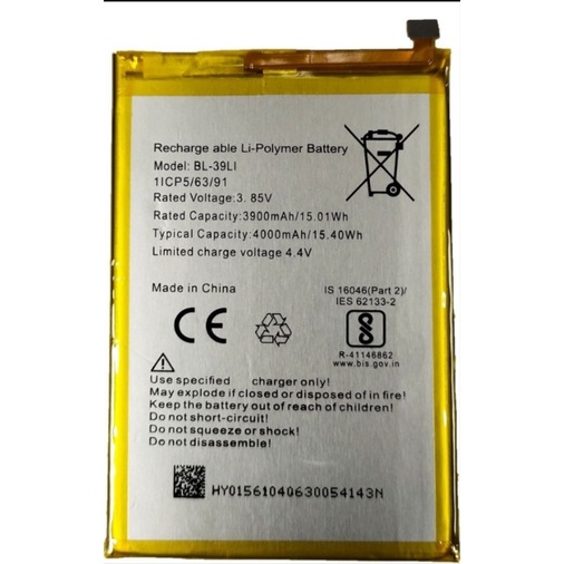 แบตเตอรี่ ITel A56/A56 Pro/W6004/ (BL-39Li) แบต itel A56 Pro BL 39LI มีบริการเก็บเงินปลายทาง