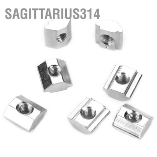 Sagittarius314 50pcs Carbon Steel Sliding T slot Nut for 20 Series Aluminum Profile Accessories M3*10*5