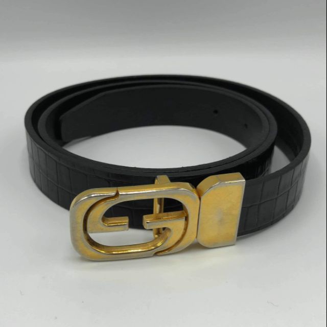 Gucci Belt เข็มขัด กุชชี่ สีดำ  Size 75 ยาวประมาณ 30" ของแท้ มือสอง
