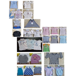 เซ็ตเสื้อยืดเด็กหญิงมือสองไซส์120 ซ9057