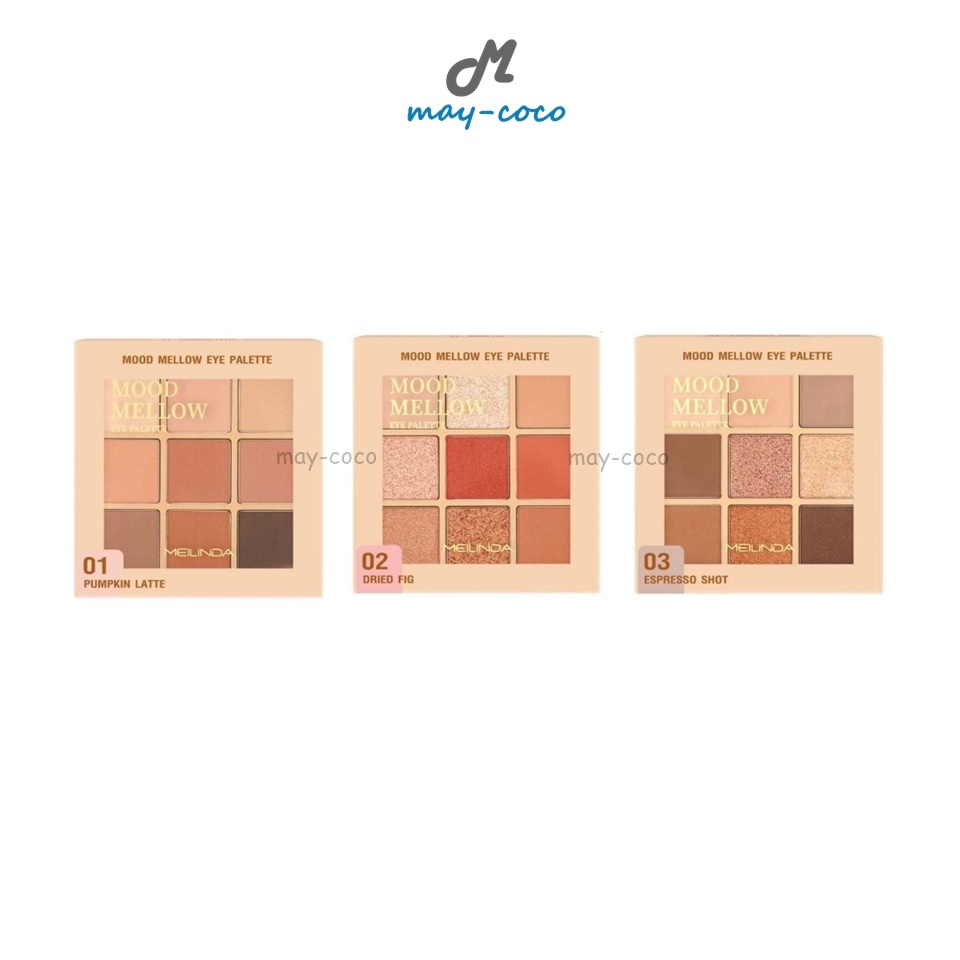 ถูก/แท้/มีไลฟ์ พาเลทท์ MEILINDA Mood Mellow Eye Palette อายแชโดว์ พาเลท ทาตา แต่งตา เกาหลี ตาวิ้ง ชิมเมอร์ กลิตเตอร์