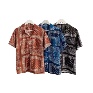 โปรโมชั่น : เสื้อฮาวายเท่ๆ【kin18】shirt menสไตล์ชาติพันธุ์นอร์ดิก