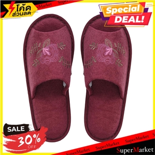 รองเท้าสลิปเปอร์ H&amp;L STYLE LUNN สี MAROON รองเท้าใส่ในบ้าน SLIPPERS H&amp;L STYLE LUNN MAROON