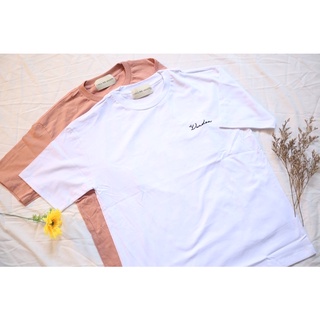 เสื้อยืดoversize งานปักหน้าหลัง