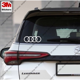 AUDI LOGO สติ๊กเกอร์ 3M ลอกออกไม่มีคราบกาว  Removable 3M sticker, สติ๊กเกอร์ติด รถยนต์ มอเตอร์ไซ