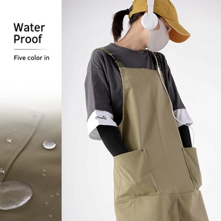 BBB Japanese Style Canvas Apron Waterproof Bib Cotton Kitchen Ware