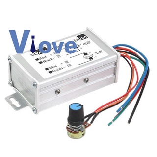 อุปกรณ์ควบคุมความเร็วมอเตอร์ DC9V 12V 24V 48V 60V 20A PWM 0-1200W สามารถปรับได้