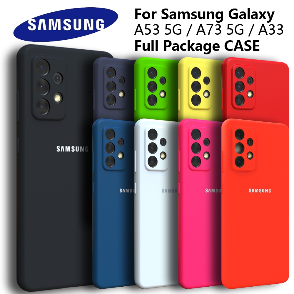 Samsung Galaxy A53 5G กรณี A73 Silky ซิลิโคน Soft-Touch กลับป้องกันซิลิโคนเหลวสําหรับ A33