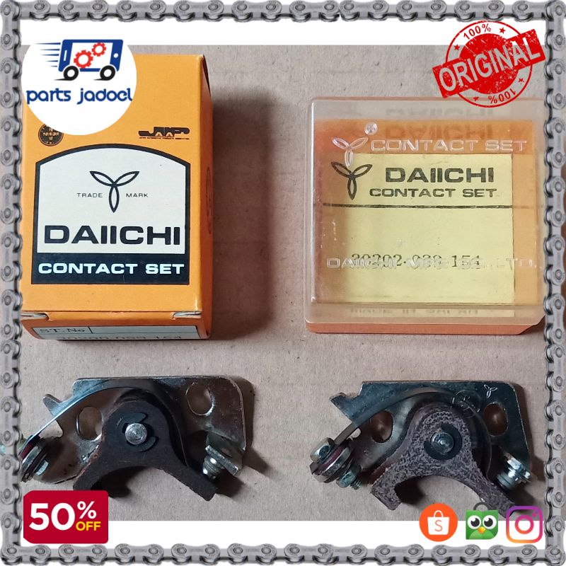 [PJ2] Platina Honda C70, C800 ยี่ห้อ Daiichi / Double Starter / Contact Point Set C-70, C-800 (JAPAN