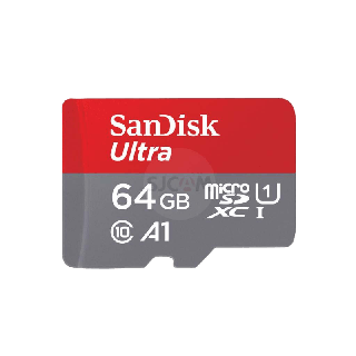 SanDisk Ultra Micro SD Card 64GB Class10 A1Speed 120mb/s (SDSQUA4-064G-GN6MN) เมมโมรี่การ์ด โทรศัพท์ มือถือ ประกัน 10ปี