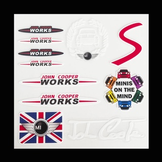 สติกเกอร์ตราสัญลักษณ์ JCW ตัวอักษร S สําหรับติดตกแต่งหน้าต่างรถยนต์ Mini Cooper S John Cooper Works