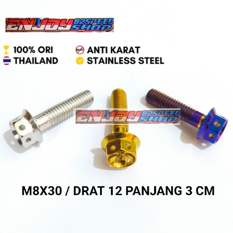 Probolt Pb Bolt M8x30 / ด้าย 12x3cm (ราคาหน่วย)