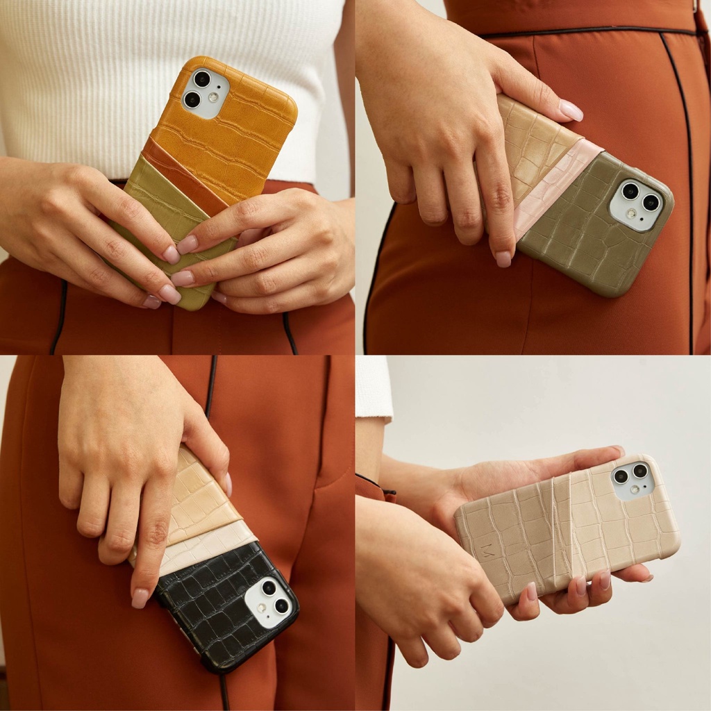 (11 Series) MUSE 3Tone Card Holder Phone Case EARTH TONE
