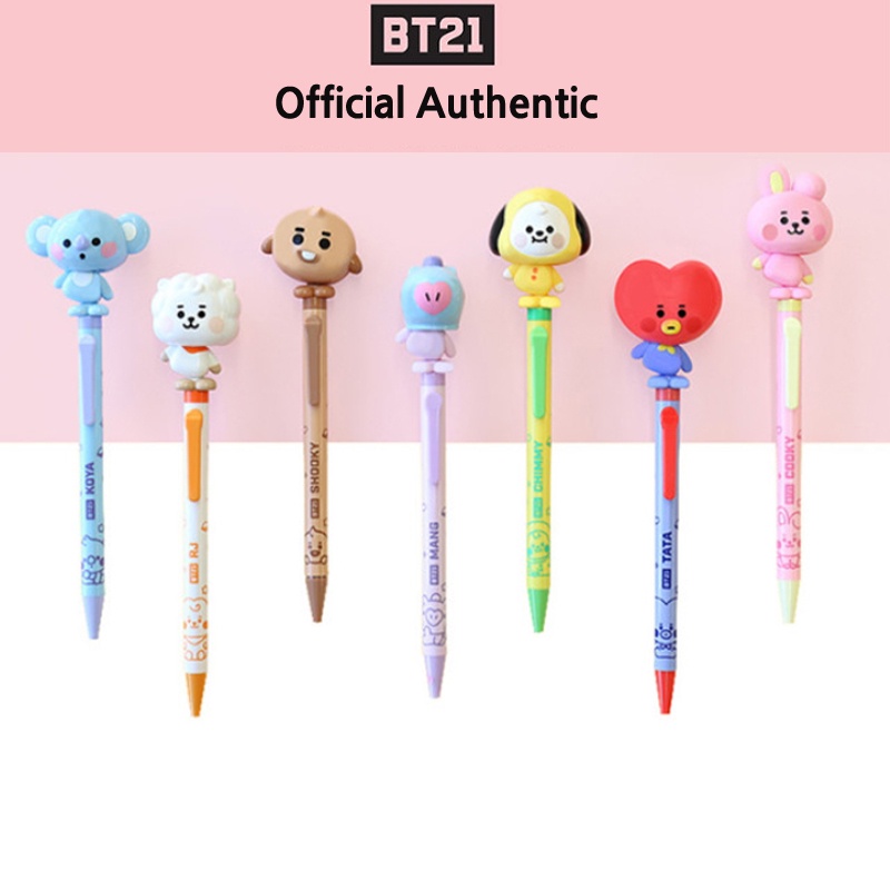 Bts BT21 อย่างเป็นทางการ Baby Action Figure Pen Ball Pen