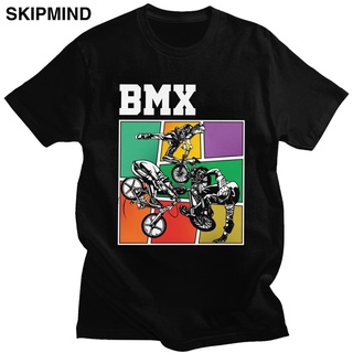 DRG เสื้อยืด ผ้าฝ้าย พิมพ์ลาย Bmx Stunts cool Bikers 33892 สําหรับผู้ชาย