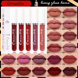 Cmaadu ลิปกลอส เนื้อแมตต์กํามะหยี่ กันน้ํา ให้ความชุ่มชื้น 18 สี