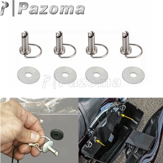 PA รถจักรยานยนต์ Hard Saddlebag Mounting Pin Fastener Bolt สำหรับ Harley Touring Road King Electra Street Glide Fat Boy