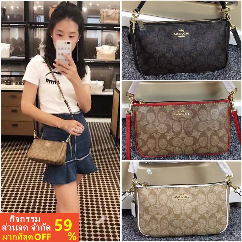 【shopee ขายด่วน】Coach F36674 สุภาพสตรีกระเป๋าสะพายกระเป๋าถือ