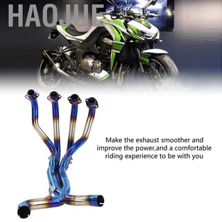 Haojue ท่อไอเสียสแตนเลส 4-2 สําหรับรถจักรยานยนต์ Kawasaki Z1000 2010-2018