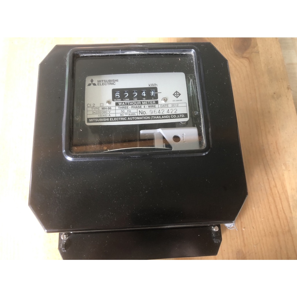 ขาย มิเตอร์ไฟฟ้า มิเตอร์ จานหมุน มิตซูบิชิ Watt hour Meters Mitsubishi Meter รุ่น MH-96H  15(45)A มื