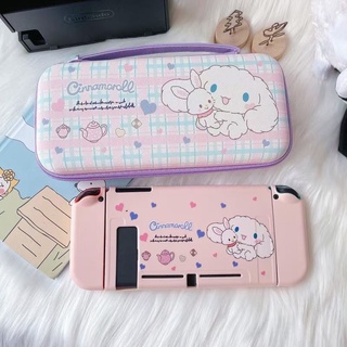 กระเป๋าเคสป้องกันรอย ลาย Cinnamoroll Nintendo Switch OLED น่ารัก อุปกรณ์เสริม สําหรับ NS