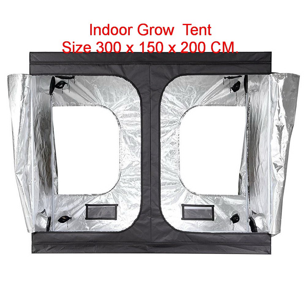 ส่งฟรี + สินค้าพร้อมส่ง + เต็นท์ปลูกต้นไม้ ขนาด 300x150x200 cm. มีบริการเก็บเงินปลายทาง  Indoor Grow Tent Free Delivery
