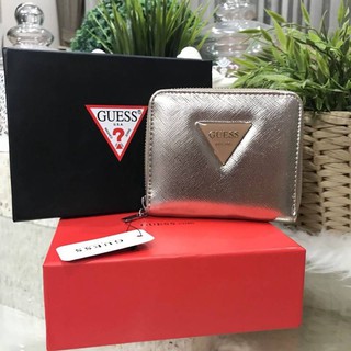 GUESS FACTORY WOMENS ZIP AROUND SHORT WALLET