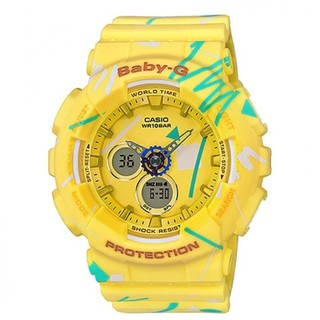 Casio Baby-G Womens YellowResin Strap Watch BA-120SC-9A