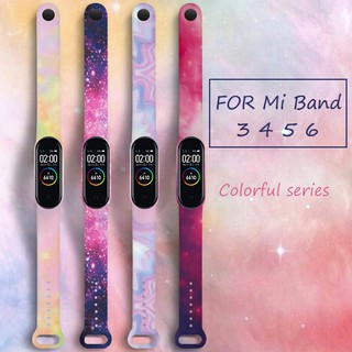 สายนาฬิกาข้อมือซิลิโคน แบบนิ่ม สําหรับ Xiaomi Band 7 Mi Band 5 6 4 3