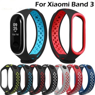 สายคล้องนาฬิกาข้อมือซิลิโคน Xiaomi Mi Band 3 Miband 4