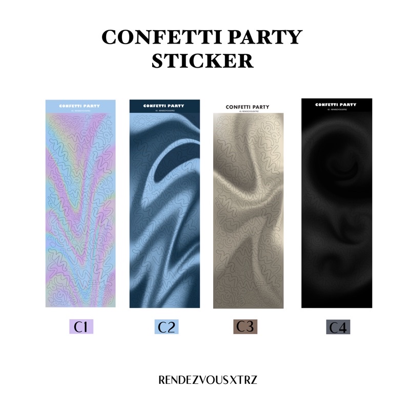 CONFETTI PARTY STICKERS 🎉