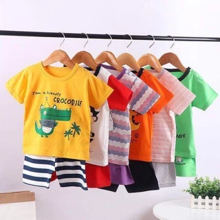 ชุดเด็กผู้หญิง เสื้อผ้าเด็ก 2 ชิ้น เสื้อและกางเกง VV WHO PP RR
